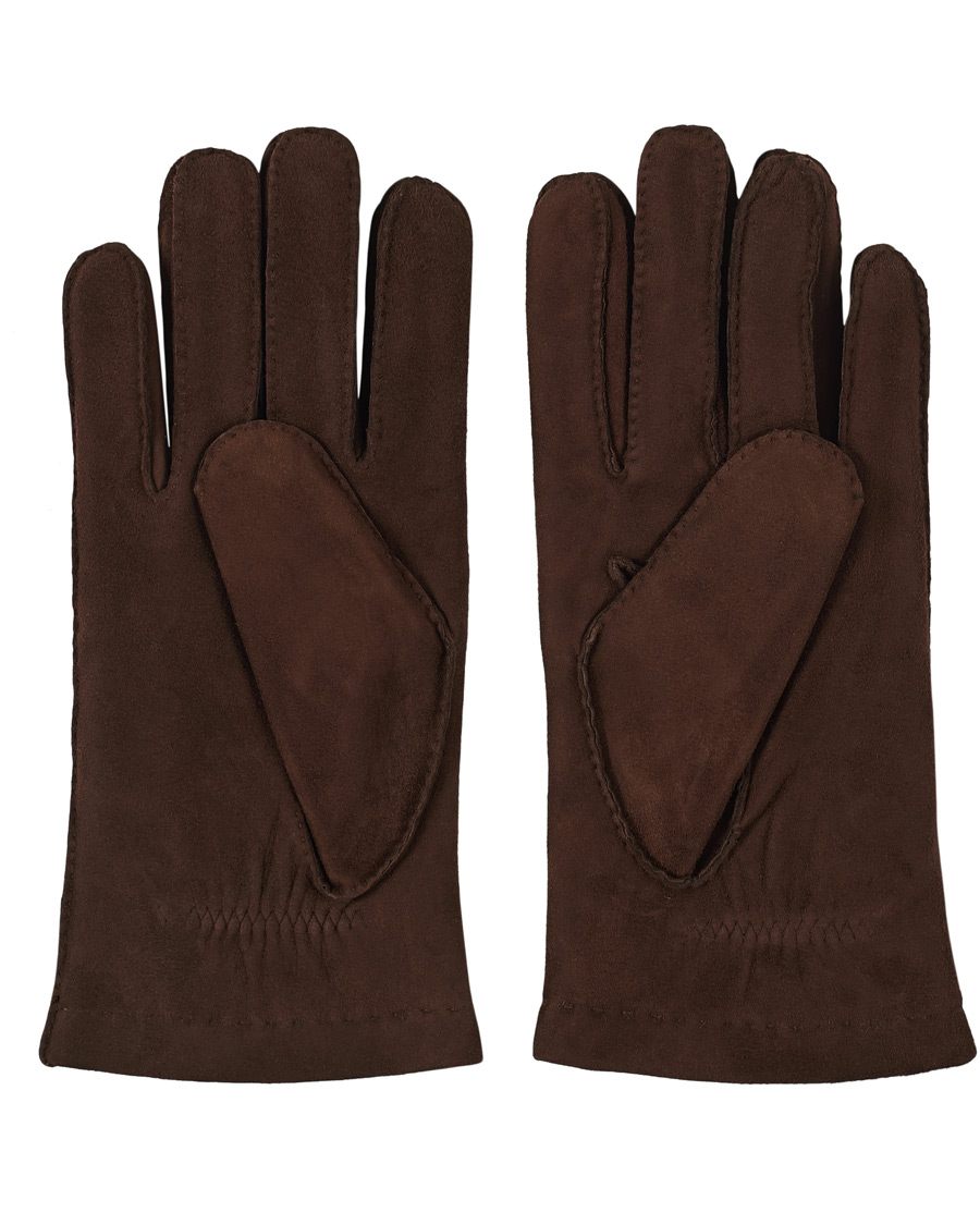 Herren | Hestra Arthur Wool Lined Suede Glove Marron | Hestra | Arthur Wool Lined Suede Glove Marron