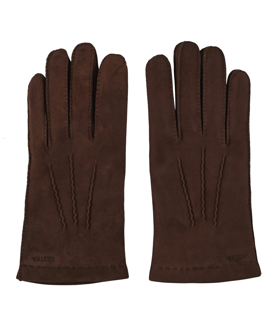 Herren | Hestra Arthur Wool Lined Suede Glove Marron | Hestra | Arthur Wool Lined Suede Glove Marron
