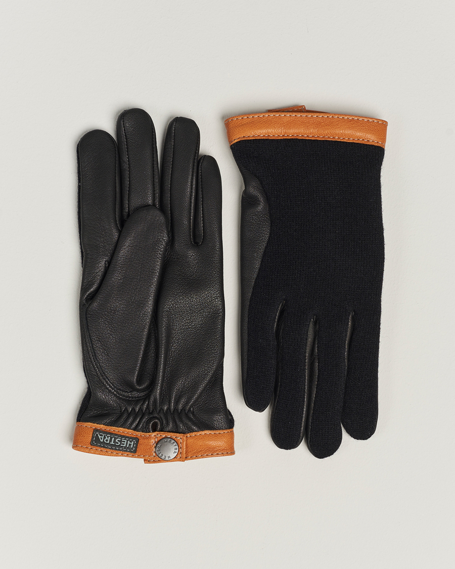 Herren | Hestra | Hestra | Deerskin Wool Tricot Glove BlackBlack