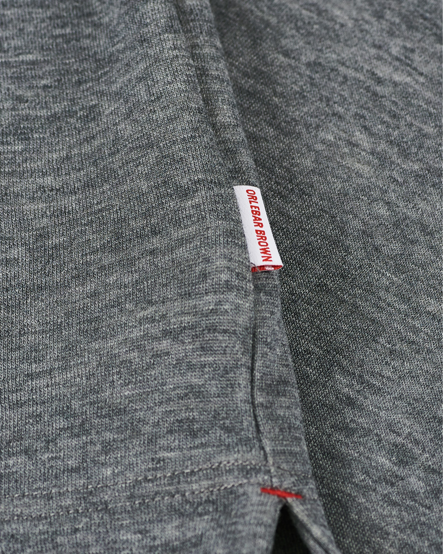 Herren | Pullover | Orlebar Brown | Neilson Double Face Merino Half Zip Storm Grey