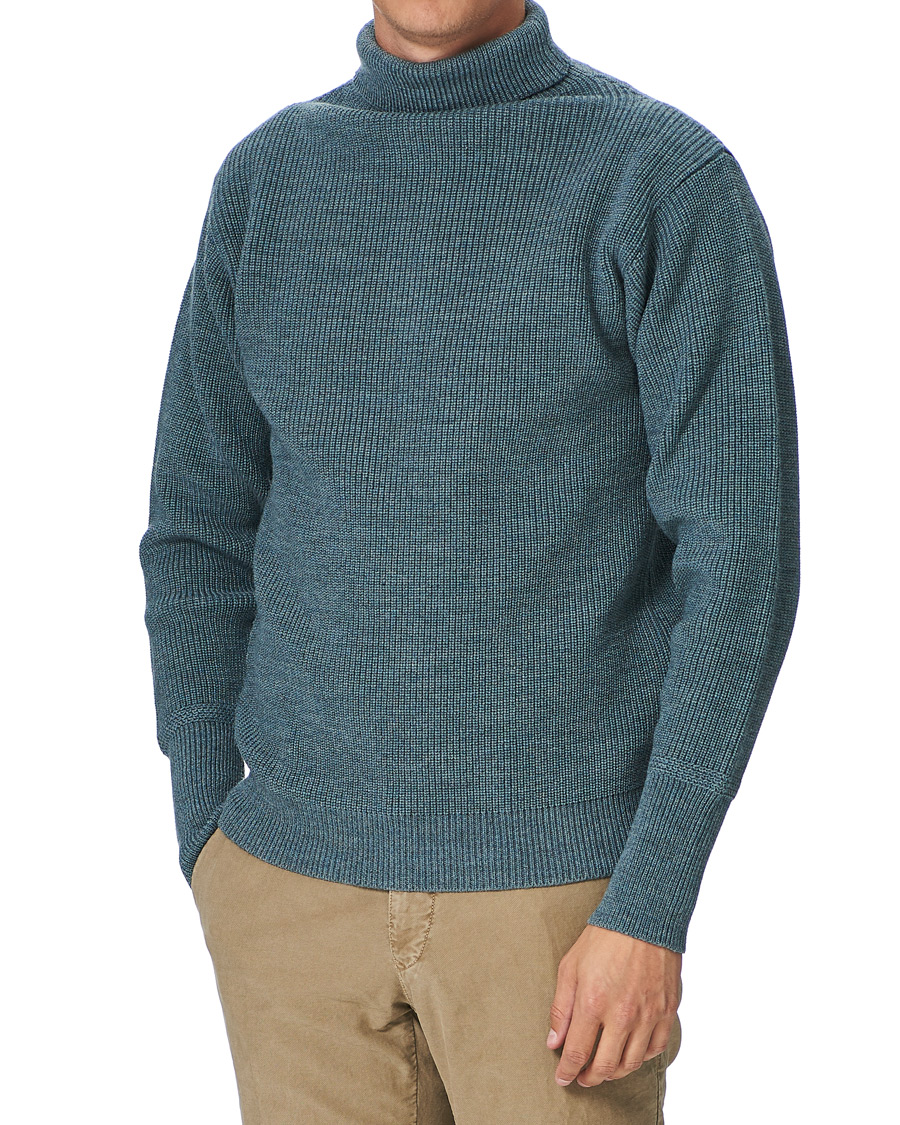 Herren | Pullover | Andersen-Andersen | Sailor Turtleneck Light Indigo