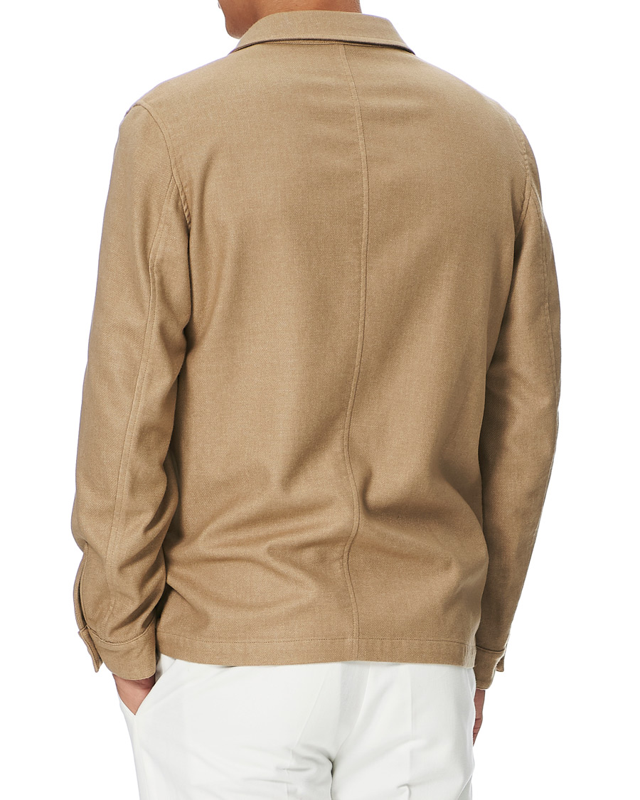 Herren | Hemden | L.B.M. 1911 | Wool Flannel Overshirt Sand