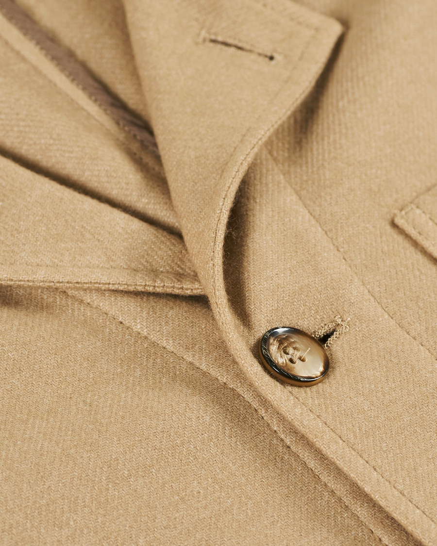 Herren | Hemden | L.B.M. 1911 | Wool Flannel Overshirt Sand