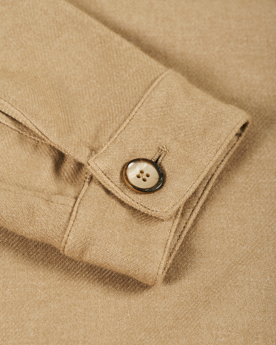 Herren | Hemden | L.B.M. 1911 | Wool Flannel Overshirt Sand