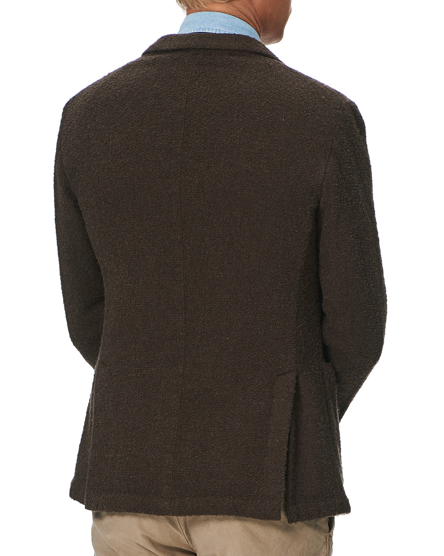Herren | Sakkos | L.B.M. 1911 | Jack Regular Bouclé Wool Alpaca Blazer Brown