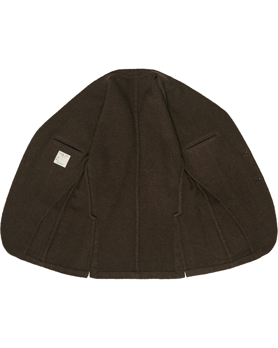 Herren | Sakkos | L.B.M. 1911 | Jack Regular Bouclé Wool Alpaca Blazer Brown