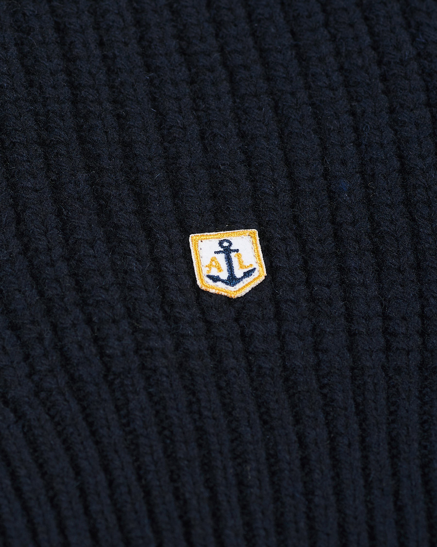 Herren | Pullover | Armor-lux | Cable Knit Turtleneck Navy