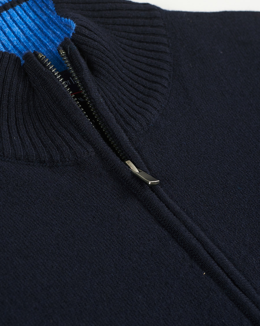Herren | Pullover | Armor-lux | Wool Zip Cardigan Navy
