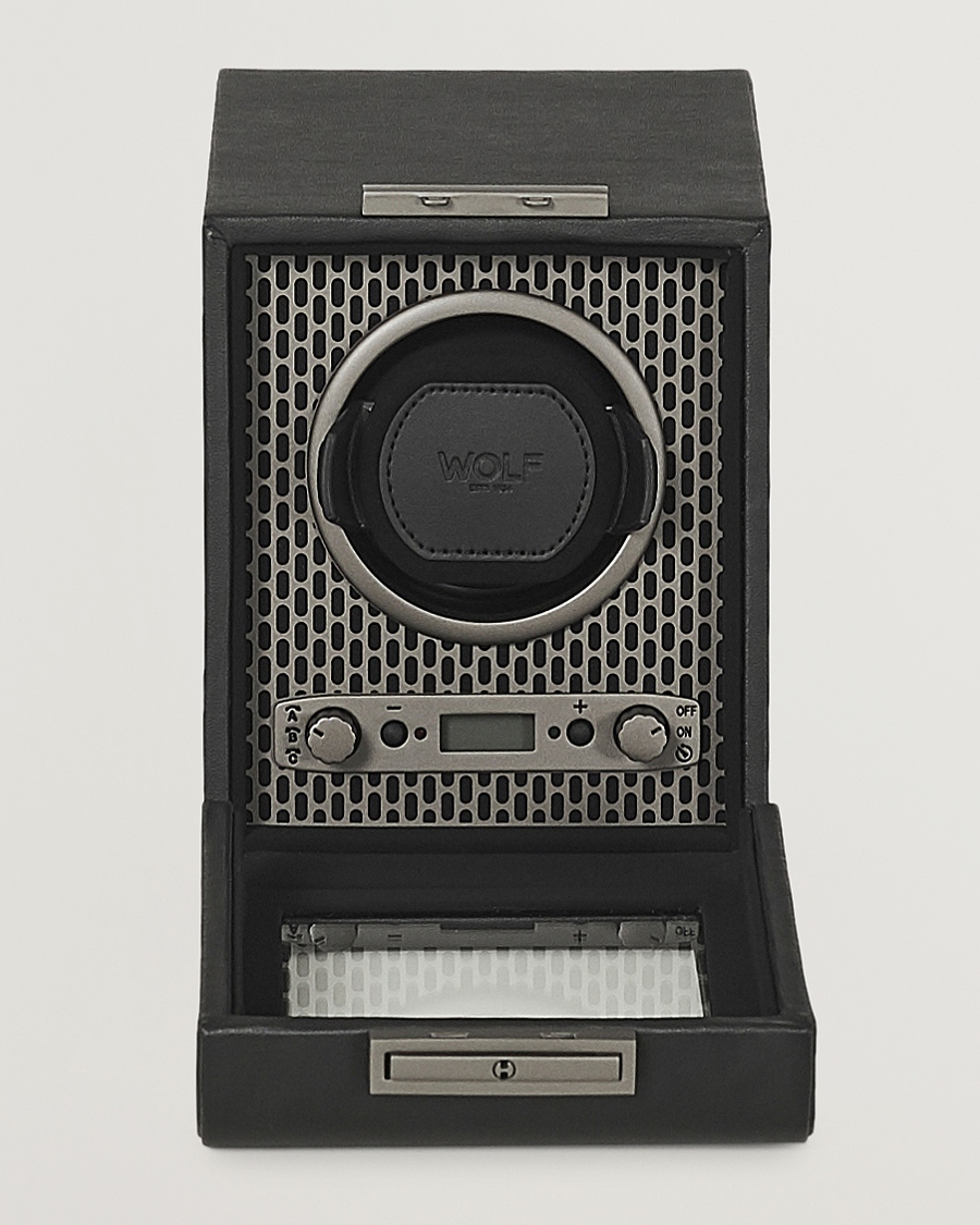 Herren | Uhren- und Schmuckkasten | WOLF | Axis Single Winder Powder Coat