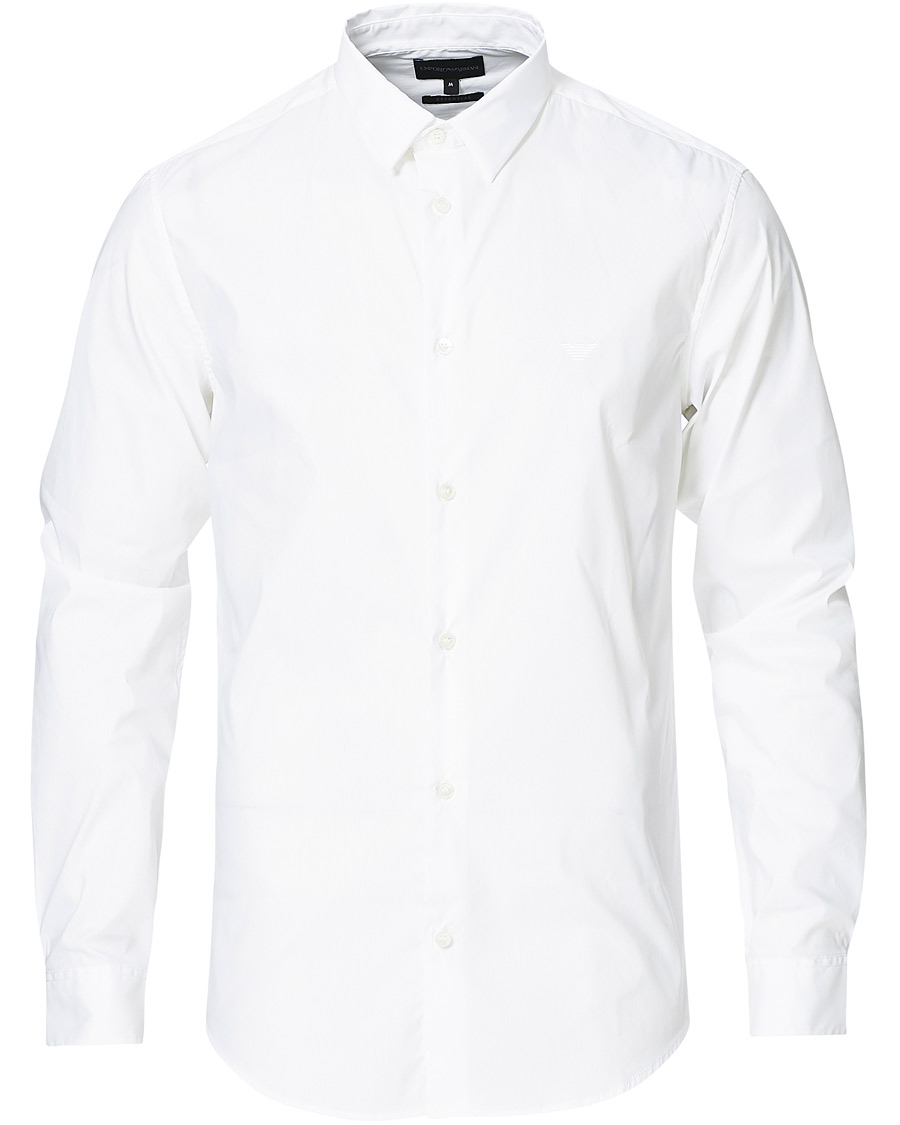Herren | Hemden | Emporio Armani | Cotton Stretch Shirt White