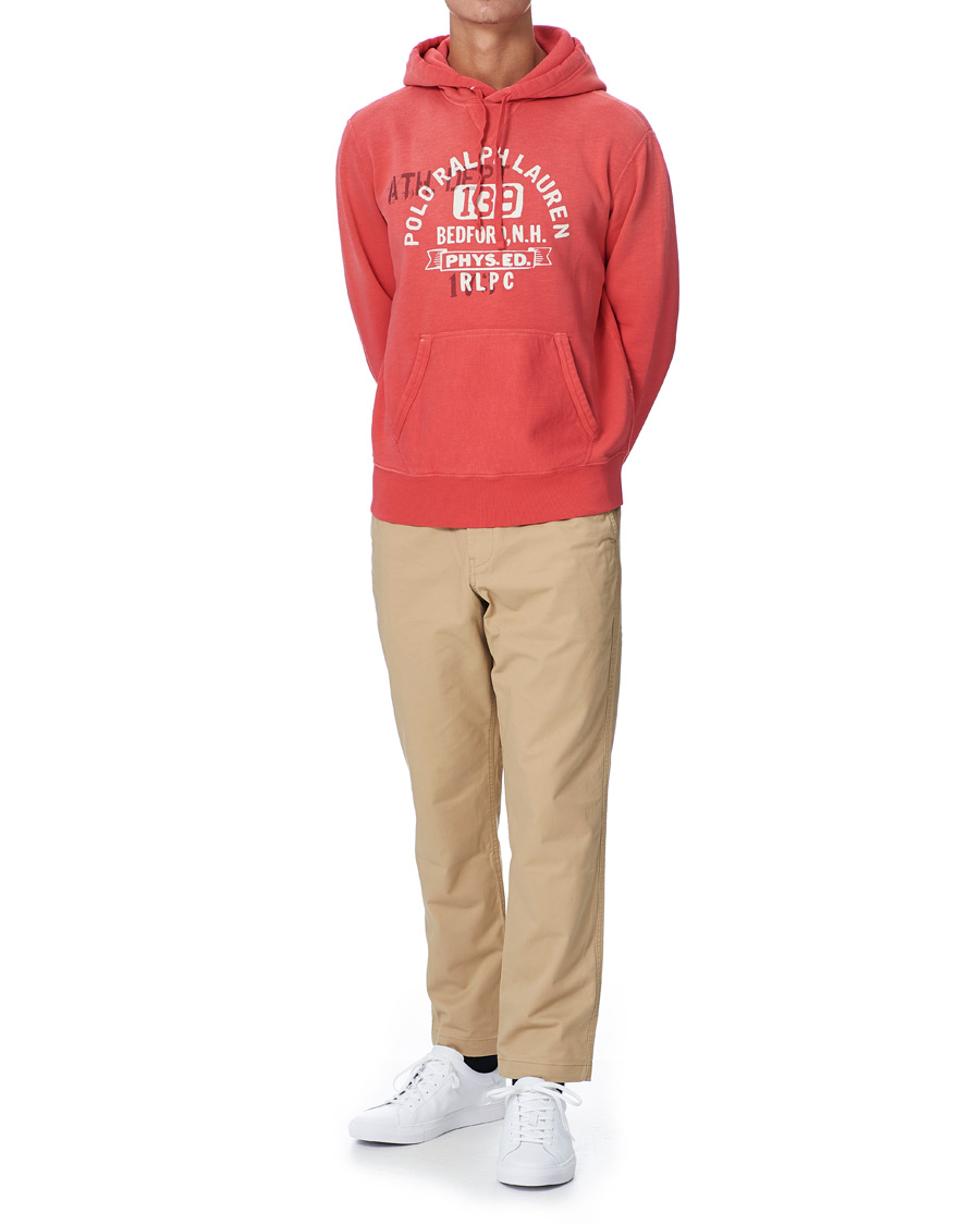 Herren | Pullover | Polo Ralph Lauren | Vintage Fleece Logo Hoodie Sunset Red