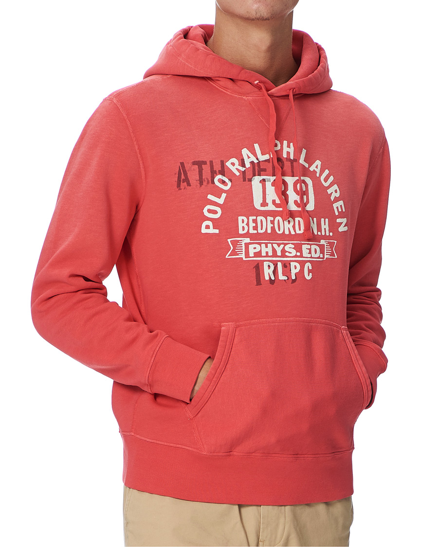 Herren | Pullover | Polo Ralph Lauren | Vintage Fleece Logo Hoodie Sunset Red