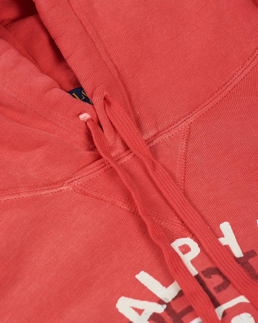 Herren | Pullover | Polo Ralph Lauren | Vintage Fleece Logo Hoodie Sunset Red