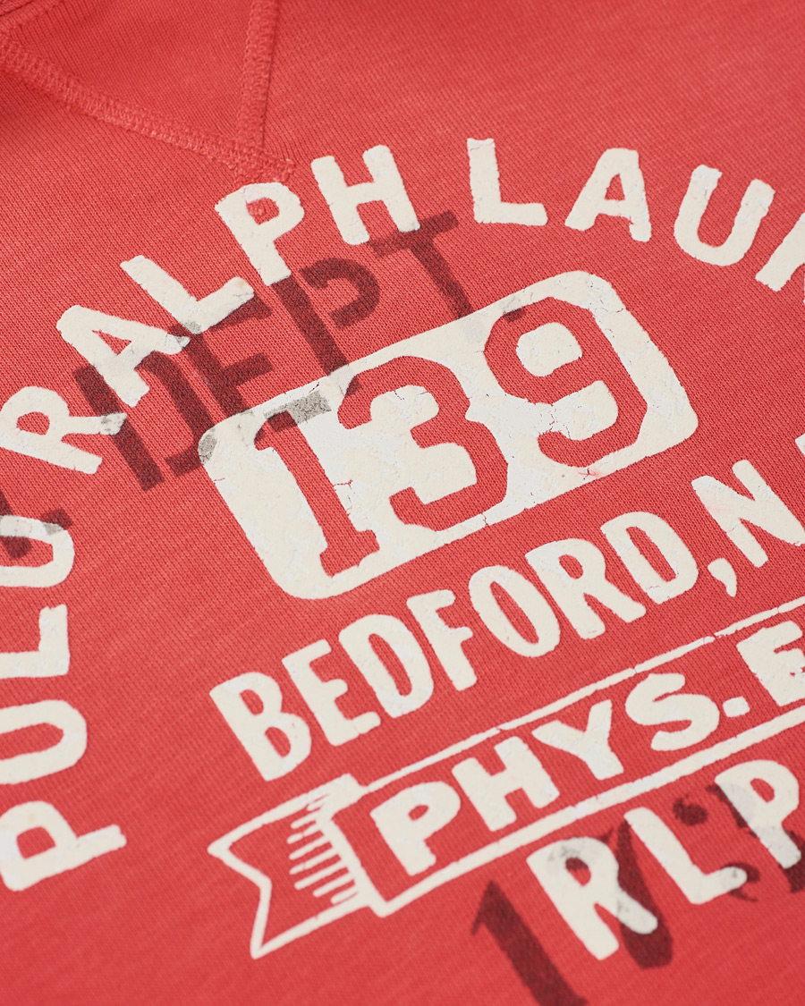 Herren | Pullover | Polo Ralph Lauren | Vintage Fleece Logo Hoodie Sunset Red