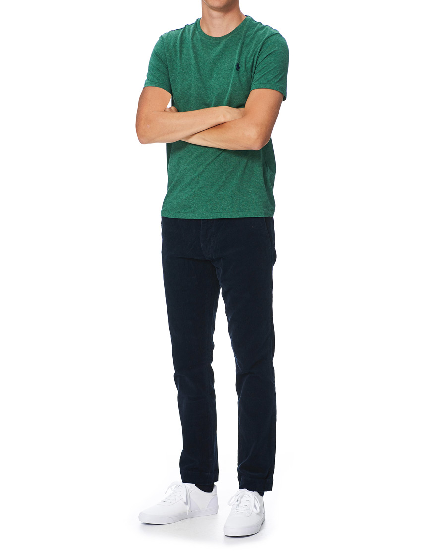 Herren | T-Shirts | Polo Ralph Lauren | Custom Slim Fit Crew Neck Tee Green Heather