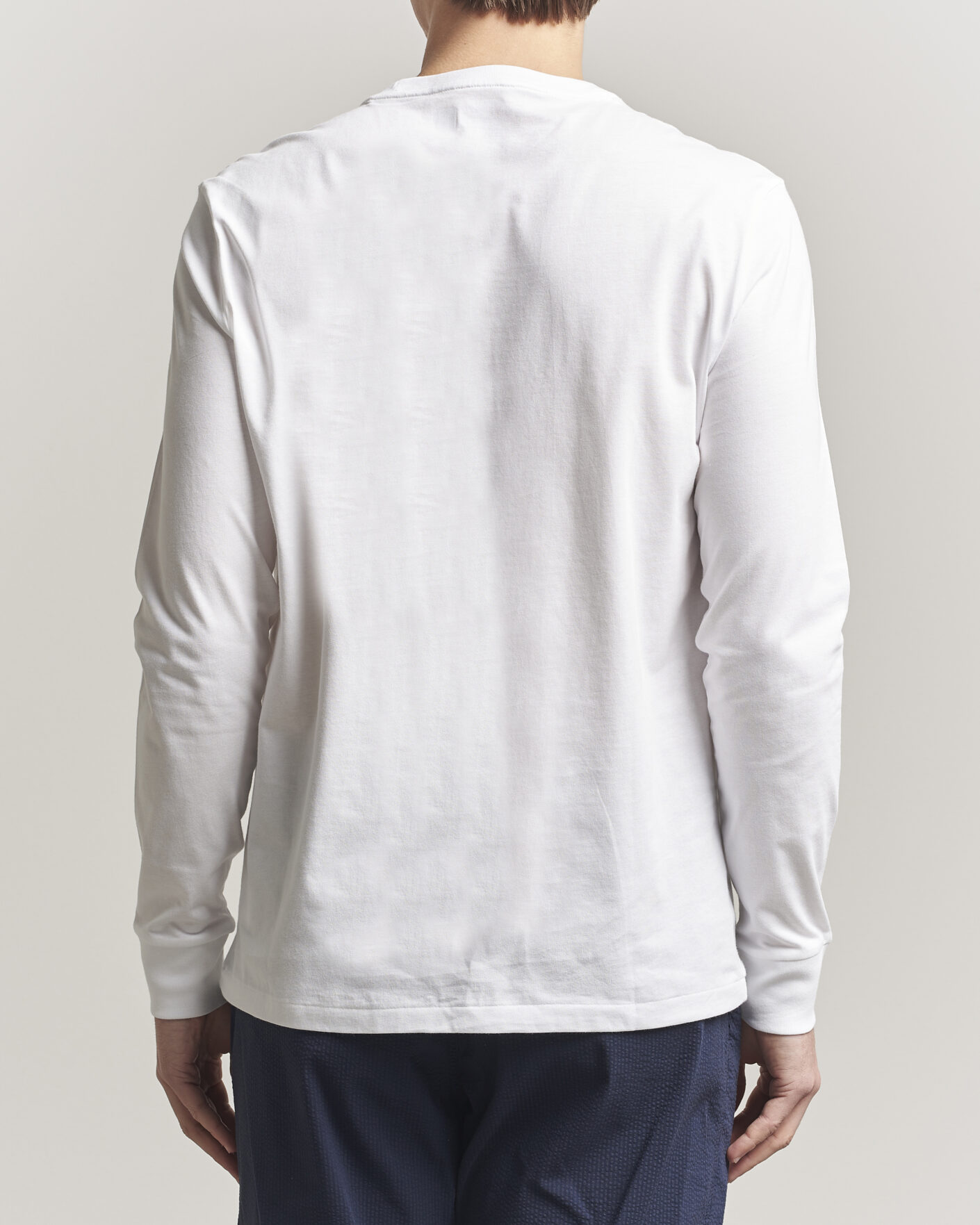 Herren | T-Shirts | Polo Ralph Lauren | Custom Slim Fit Long Sleeve Tee White