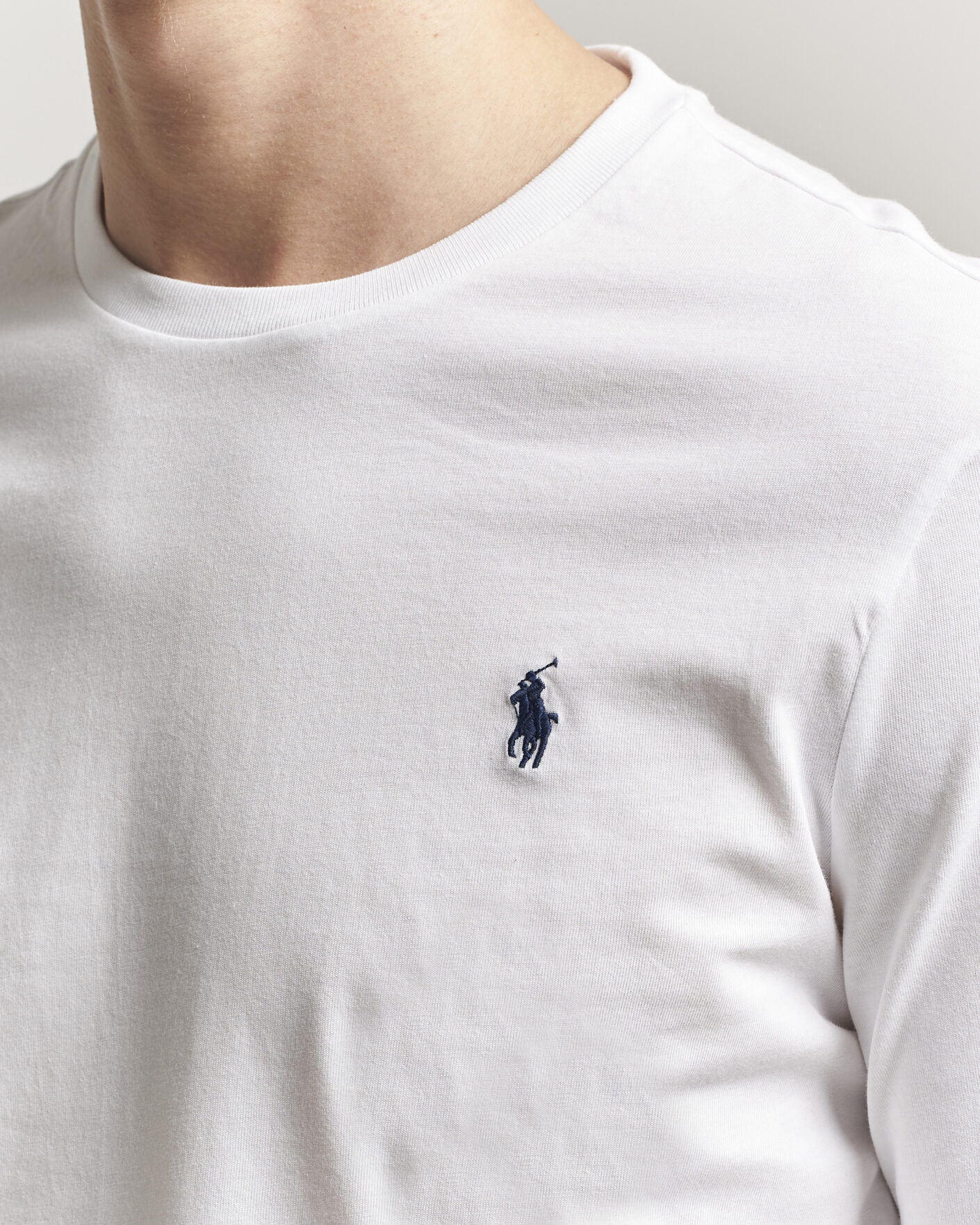 Herren | T-Shirts | Polo Ralph Lauren | Custom Slim Fit Long Sleeve Tee White