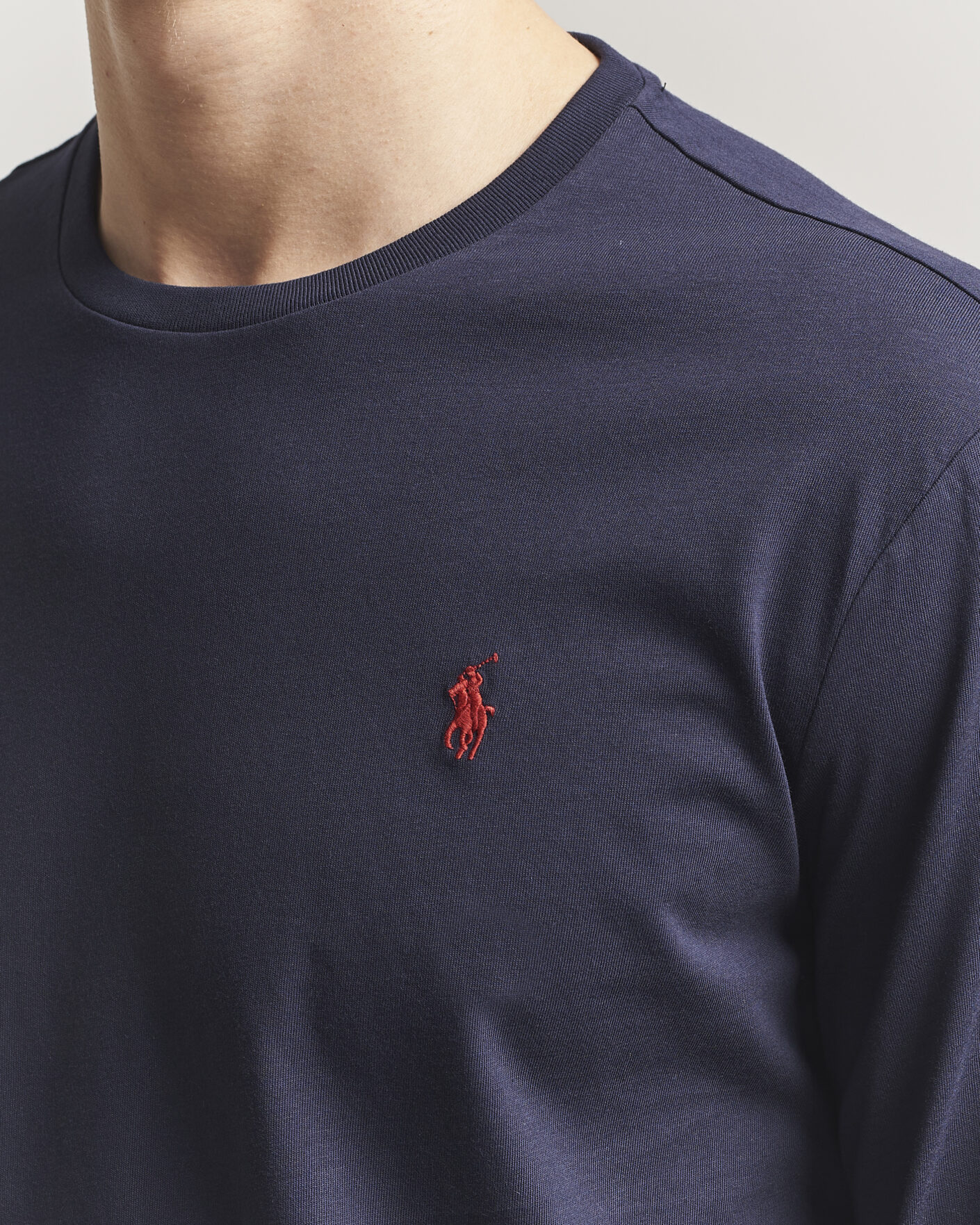 Herren | T-Shirts | Polo Ralph Lauren | Custom Slim Fit Long Sleeve Tee Ink