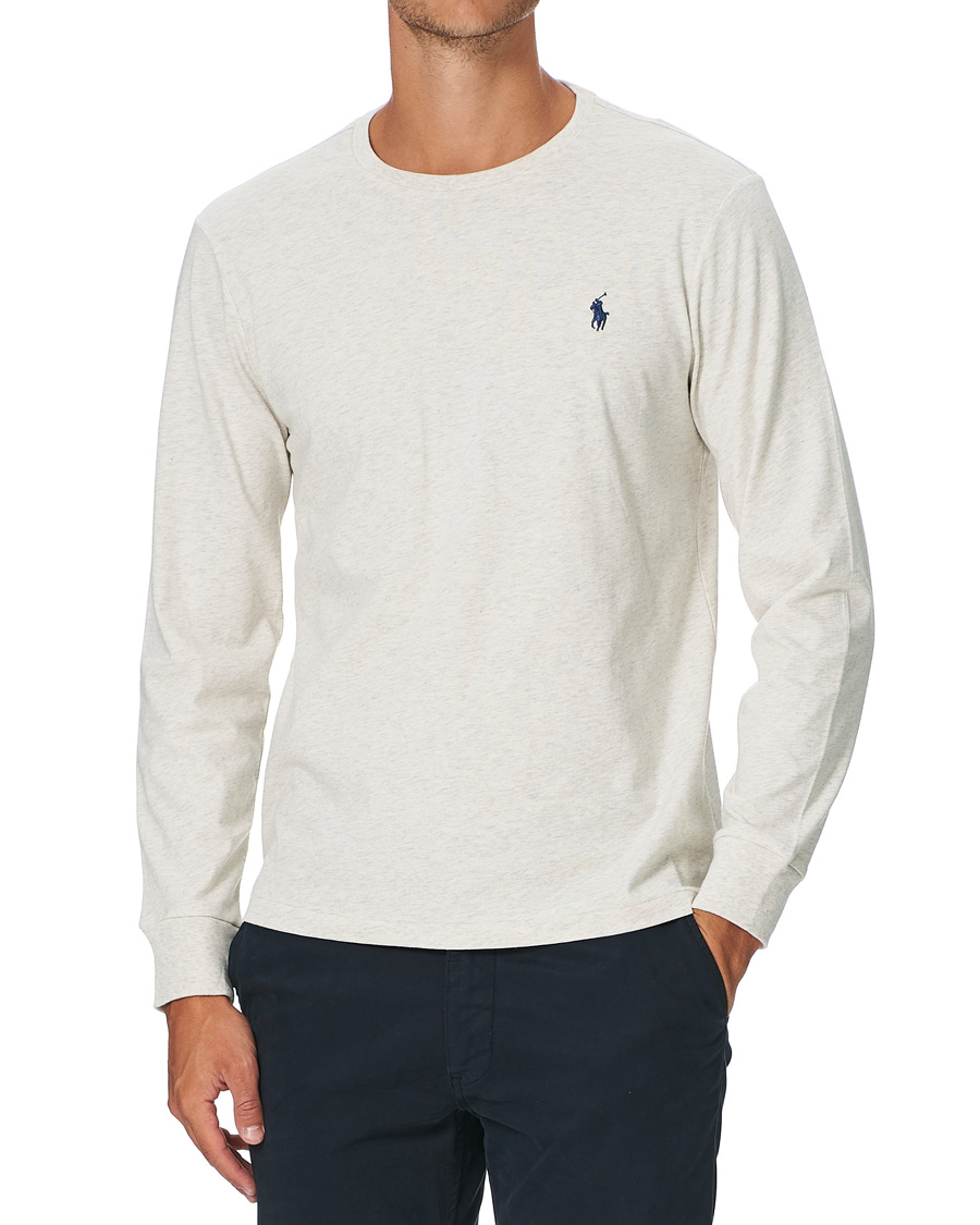 Herren | T-Shirts | Polo Ralph Lauren | Custom Slim Fit Long Sleeve Tee American Heather