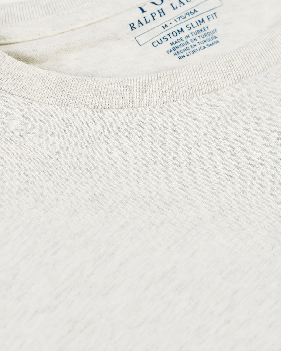 Herren | T-Shirts | Polo Ralph Lauren | Custom Slim Fit Long Sleeve Tee American Heather