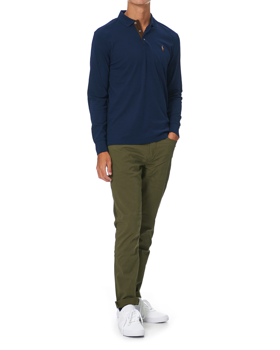 Herren | Pullover | Polo Ralph Lauren | Luxury Pima Cotton Long Sleeve Polo French Navy