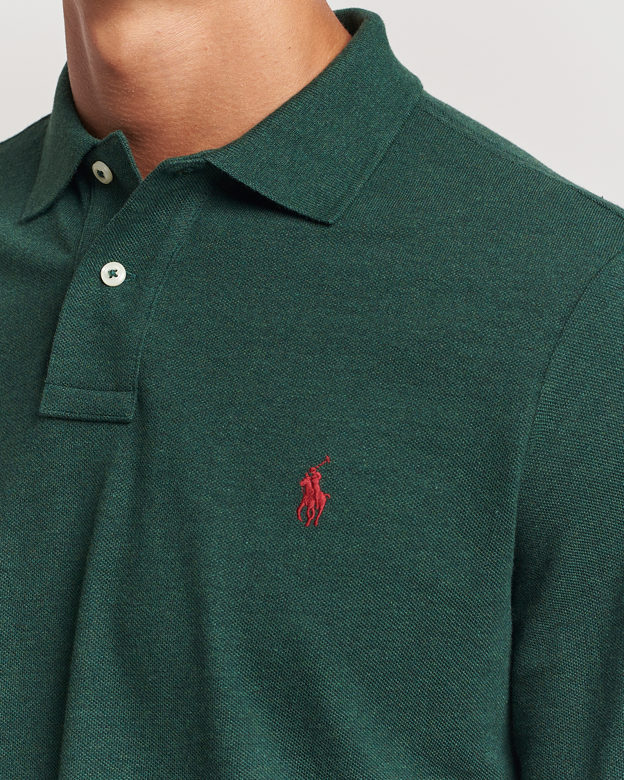 Herren | Pullover | Polo Ralph Lauren | Custom Slim Fit Long Sleeve Polo Scotch Pine Heather
