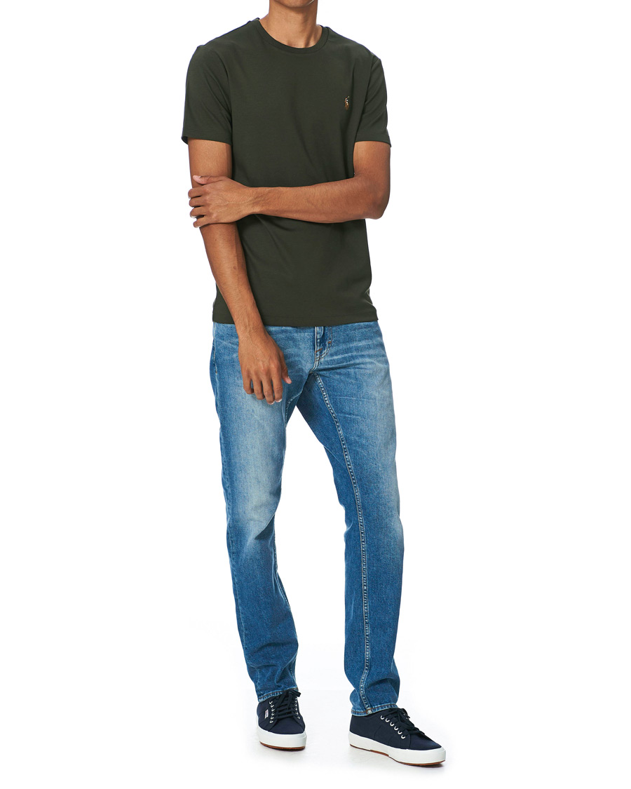 Herren | T-Shirts | Polo Ralph Lauren | Luxury Pima Cotton Crew Neck Tee Estate Olive