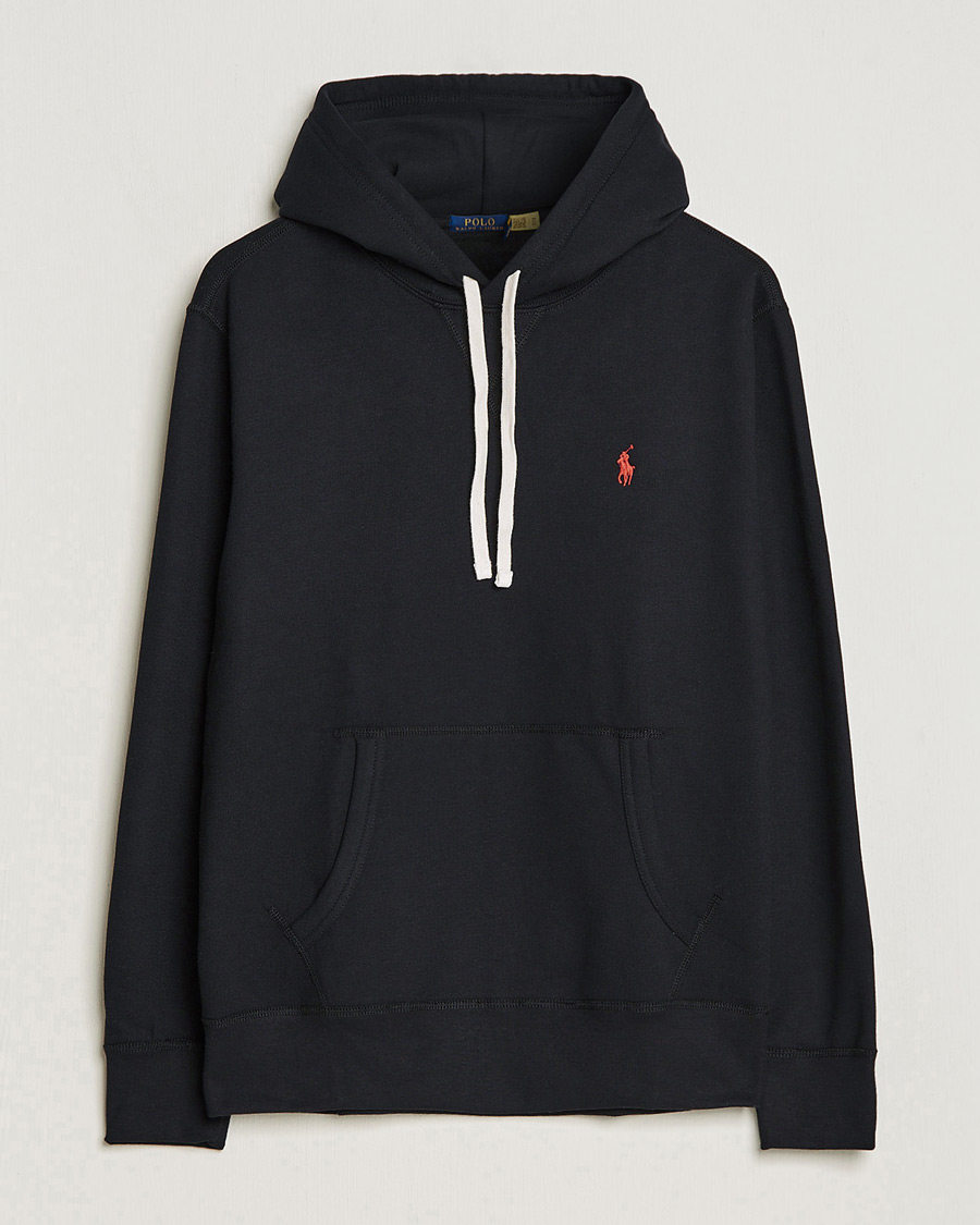 Herren | Pullover | Polo Ralph Lauren | RL Fleece Hoodie Polo Black