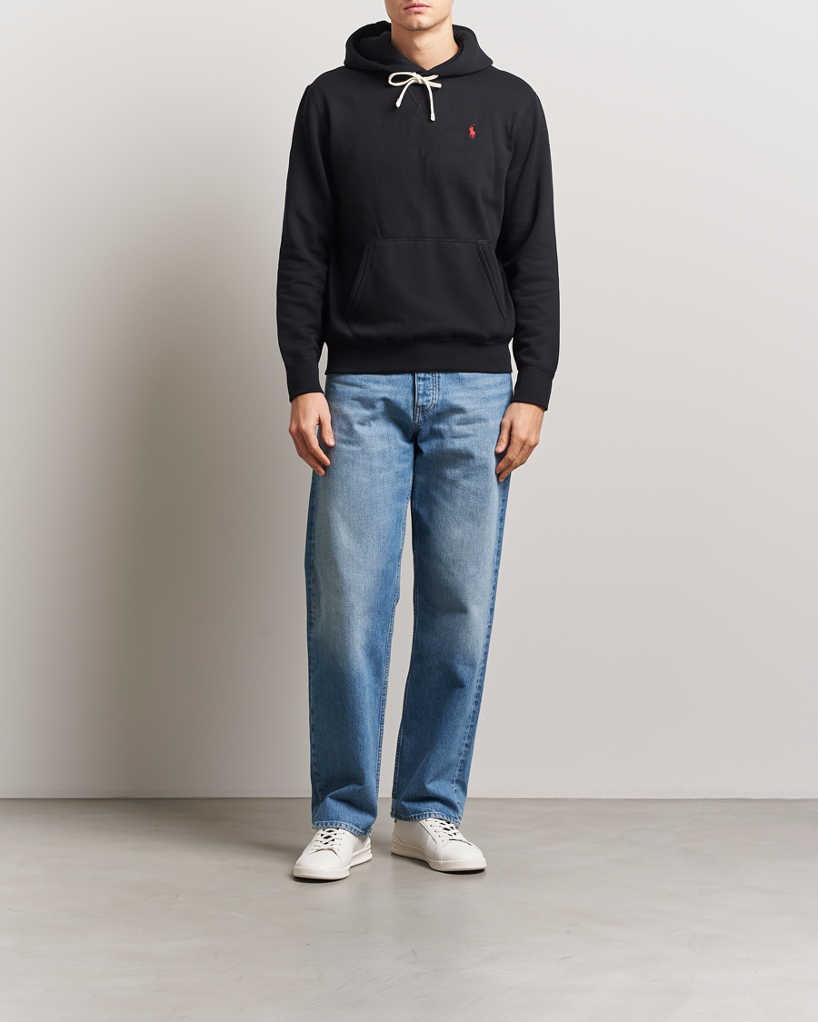 Herren | Pullover | Polo Ralph Lauren | RL Fleece Hoodie Polo Black