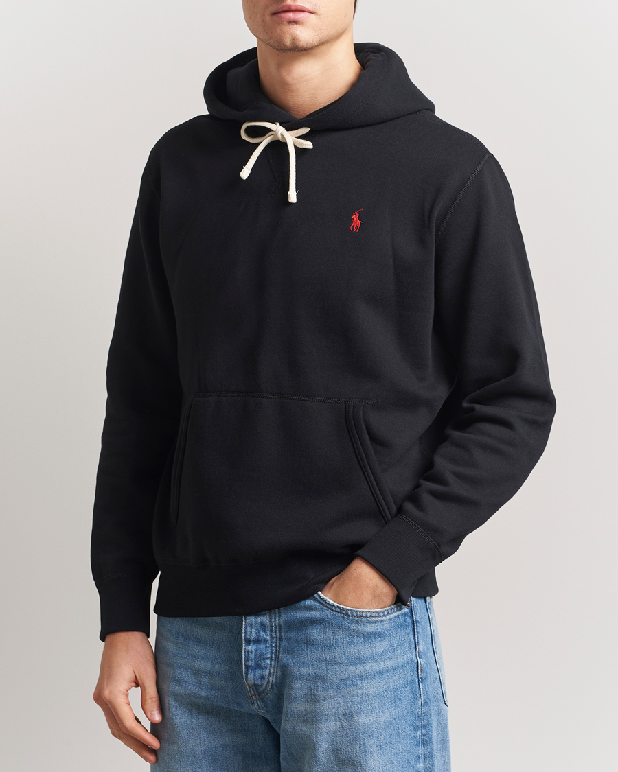 Herren | Pullover | Polo Ralph Lauren | RL Fleece Hoodie Polo Black