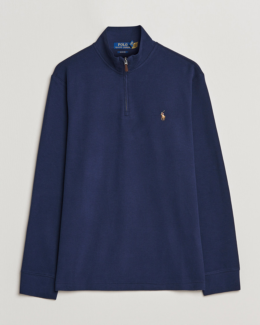 Herren | Pullover | Polo Ralph Lauren | Double Knit Jaquard Half Zip Sweater Cruise Navy