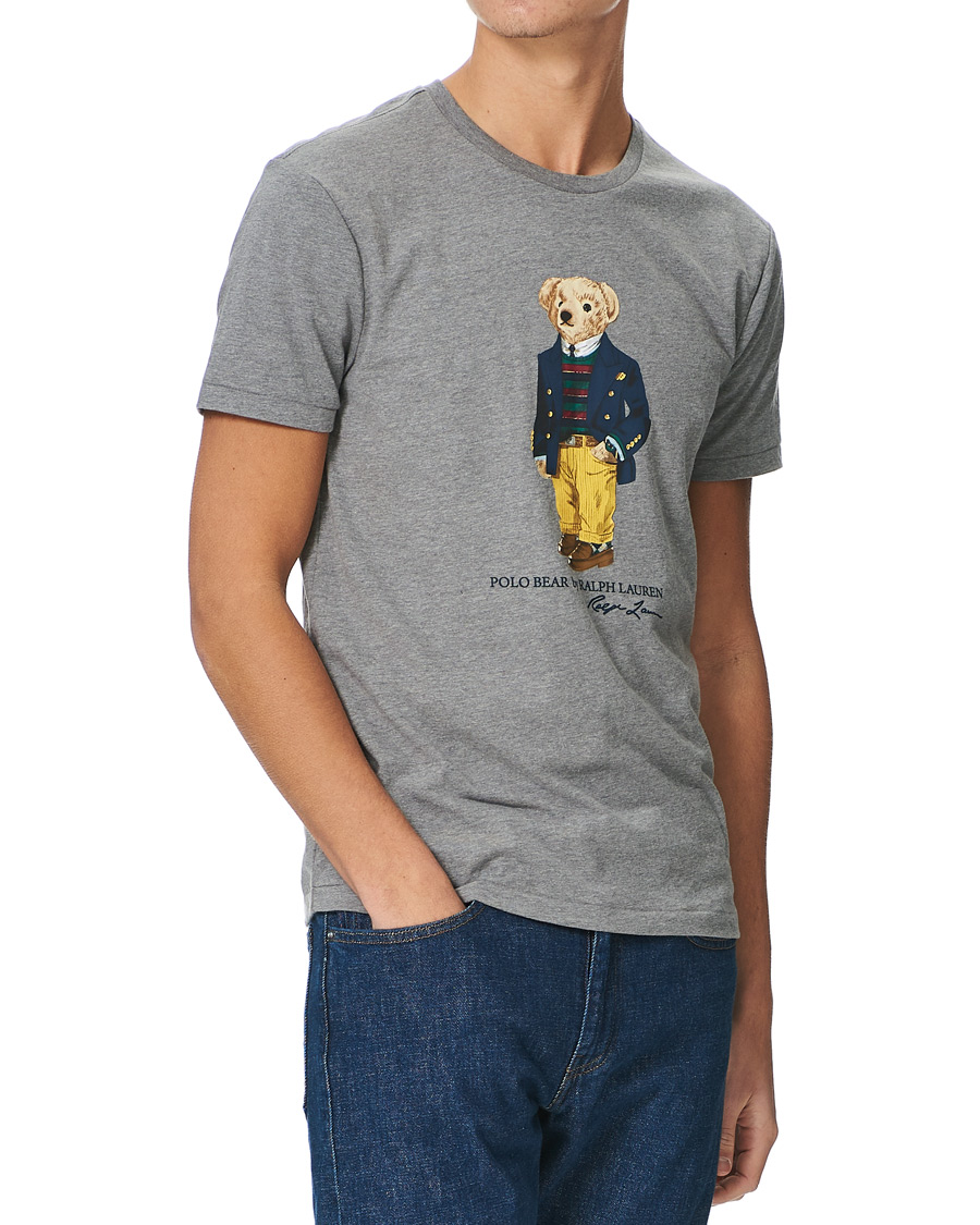 Herren | T-Shirts | Polo Ralph Lauren | Bear Crew Neck Tee Grey Heather