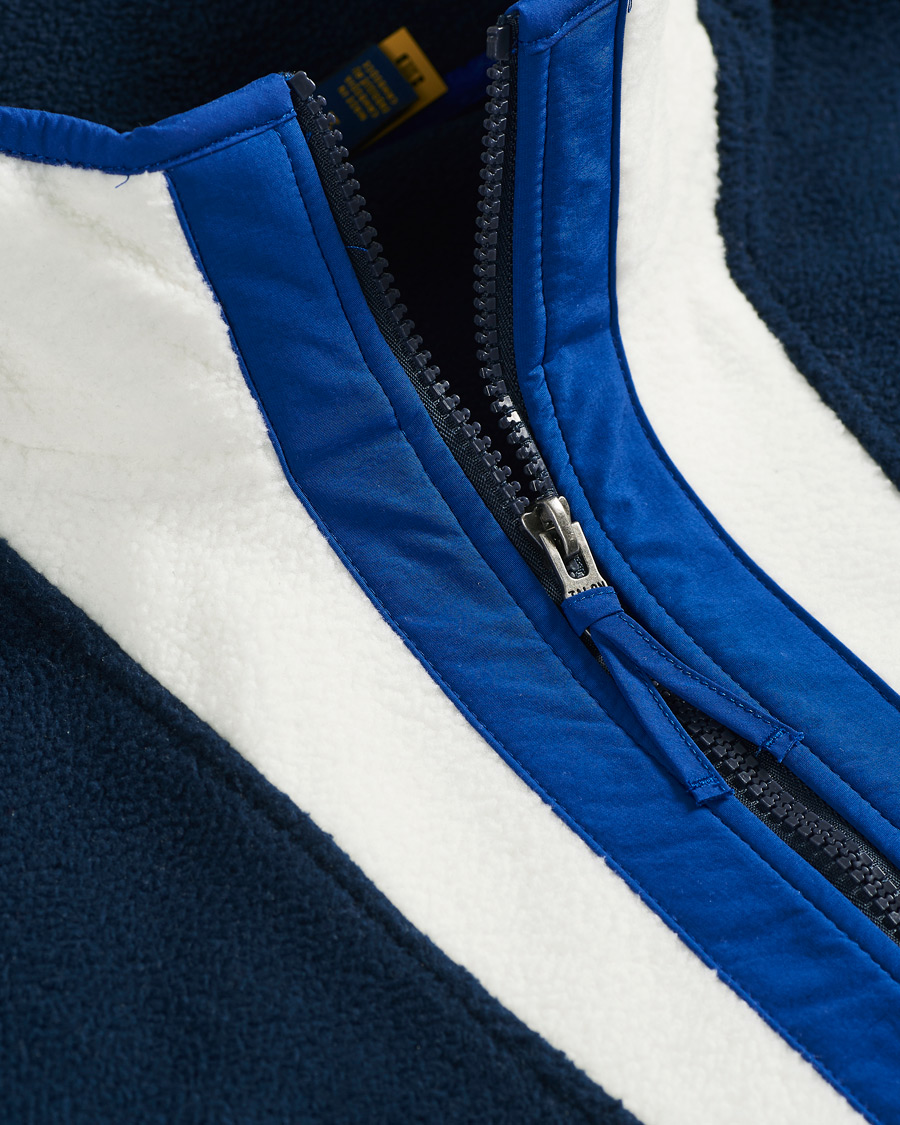 Herren | Pullover | Polo Ralph Lauren | Vintage Poly Fleece Half Zip Sweater Navy/White