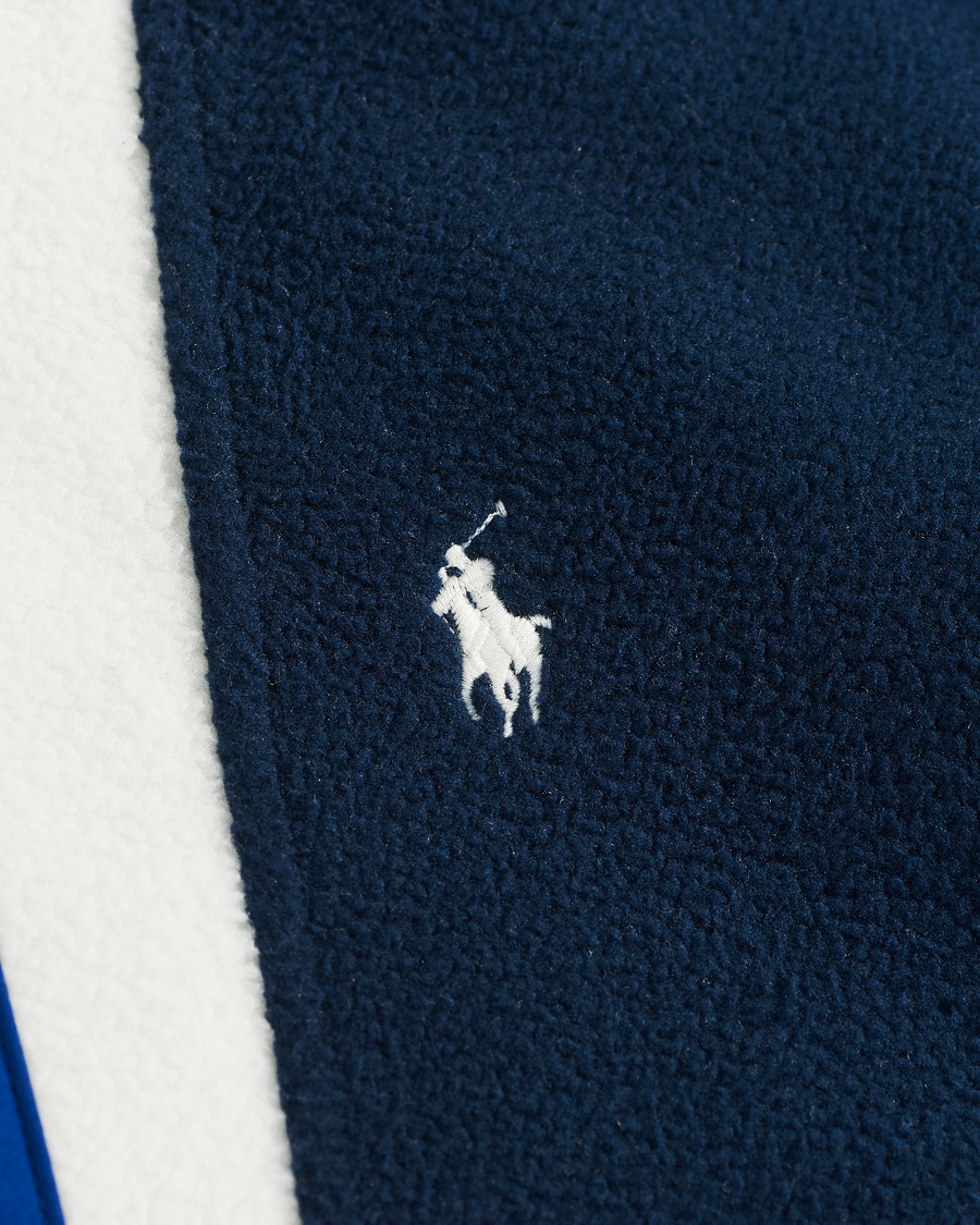 Herren | Pullover | Polo Ralph Lauren | Vintage Poly Fleece Half Zip Sweater Navy/White