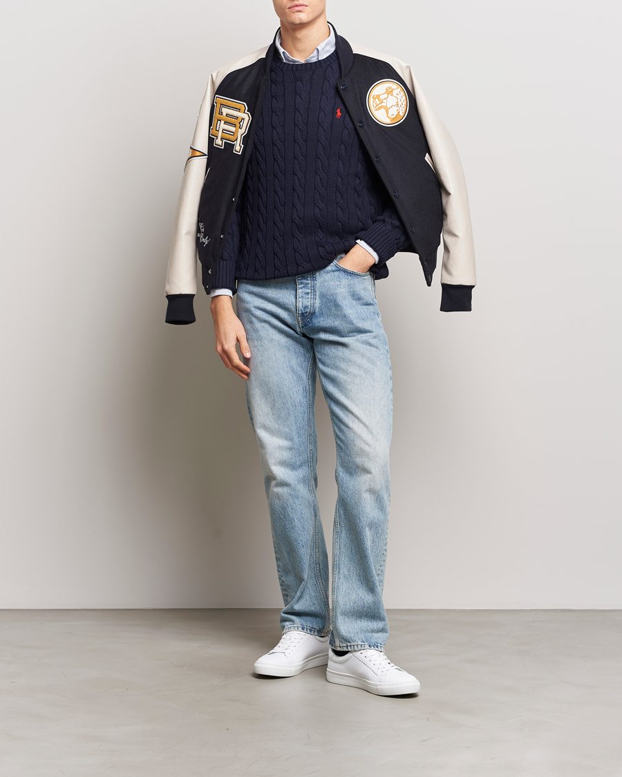 Herren | Pullover | Polo Ralph Lauren | Cotton Cable Pullover Hunter Navy
