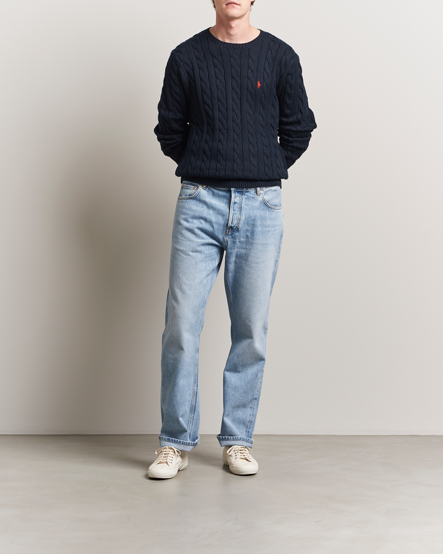 Herren | Pullover | Polo Ralph Lauren | Cotton Cable Pullover Hunter Navy