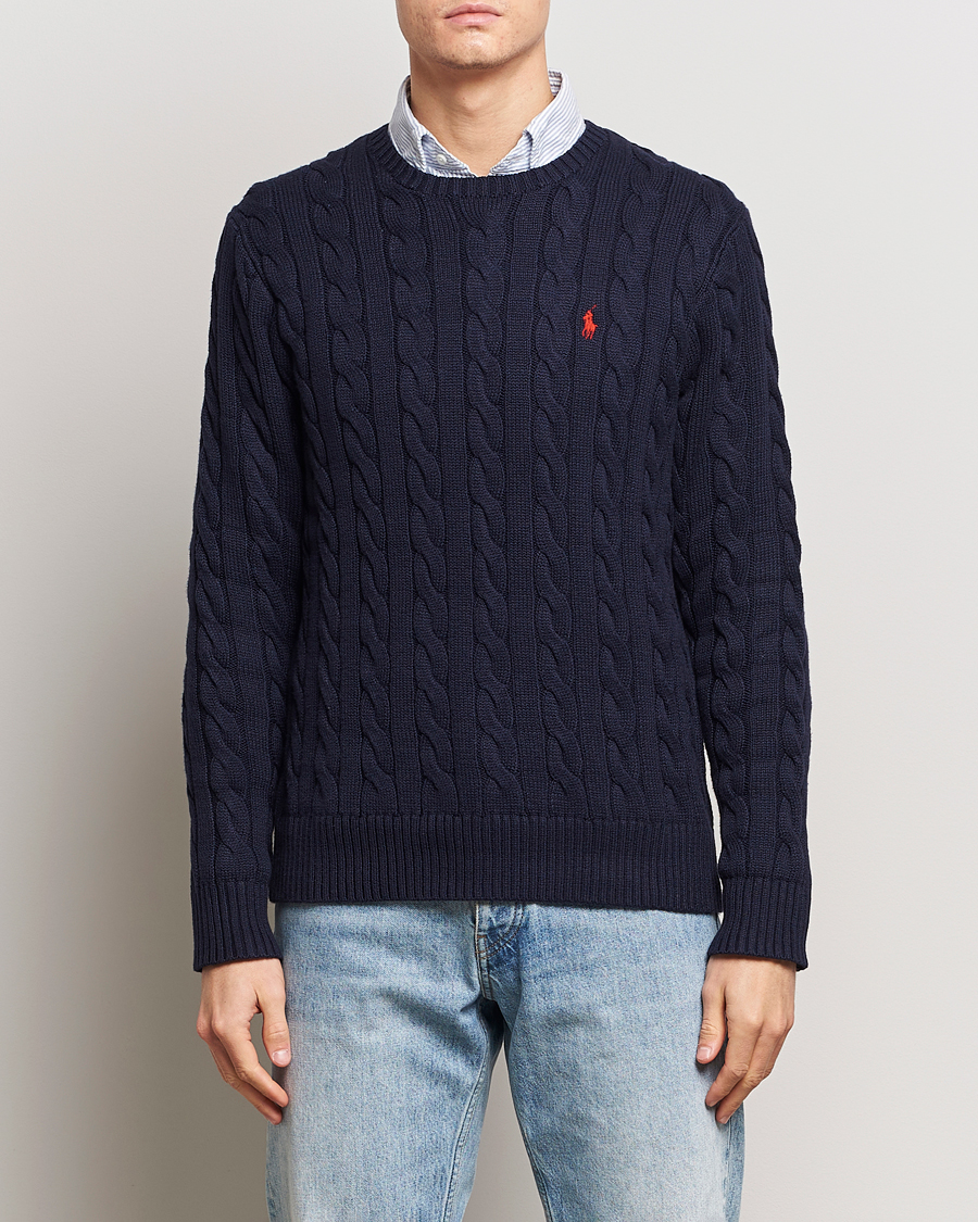 Herren | World of Ralph Lauren | Polo Ralph Lauren | Cotton Cable Pullover Hunter Navy