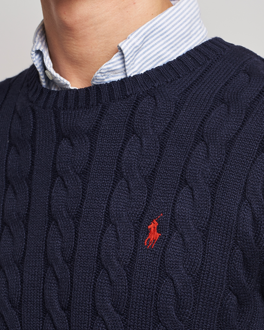 Herren | Pullover | Polo Ralph Lauren | Cotton Cable Pullover Hunter Navy