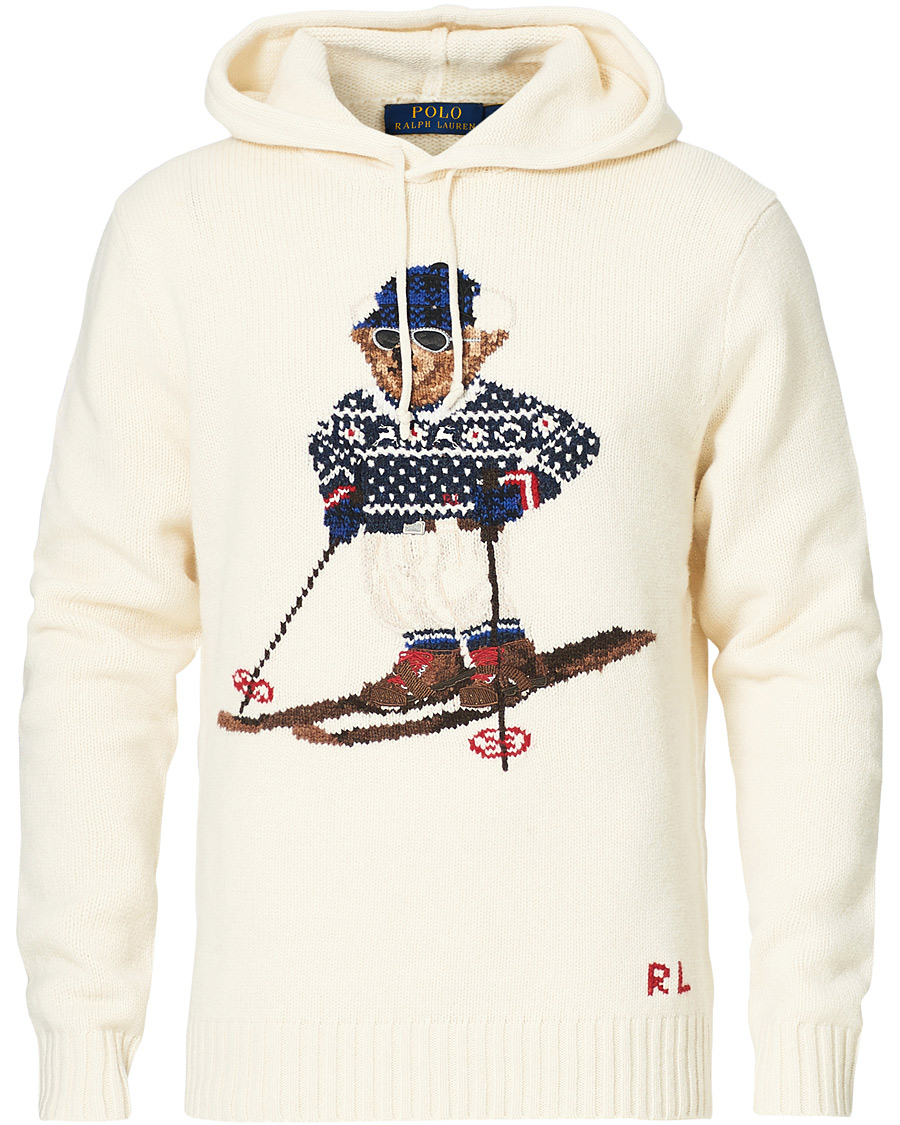 Herren | Pullover | Polo Ralph Lauren | Ski Bear Knitted Hoodie Cream