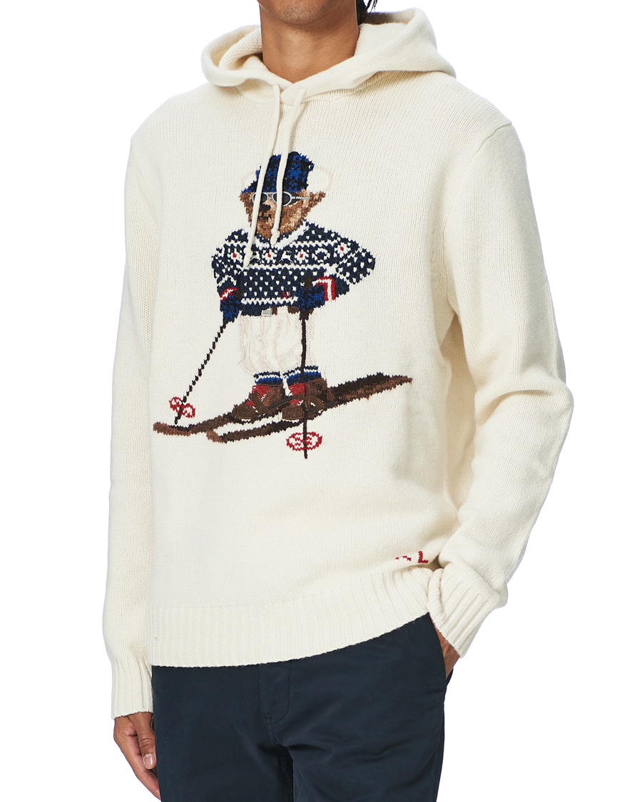 Herren | Pullover | Polo Ralph Lauren | Ski Bear Knitted Hoodie Cream