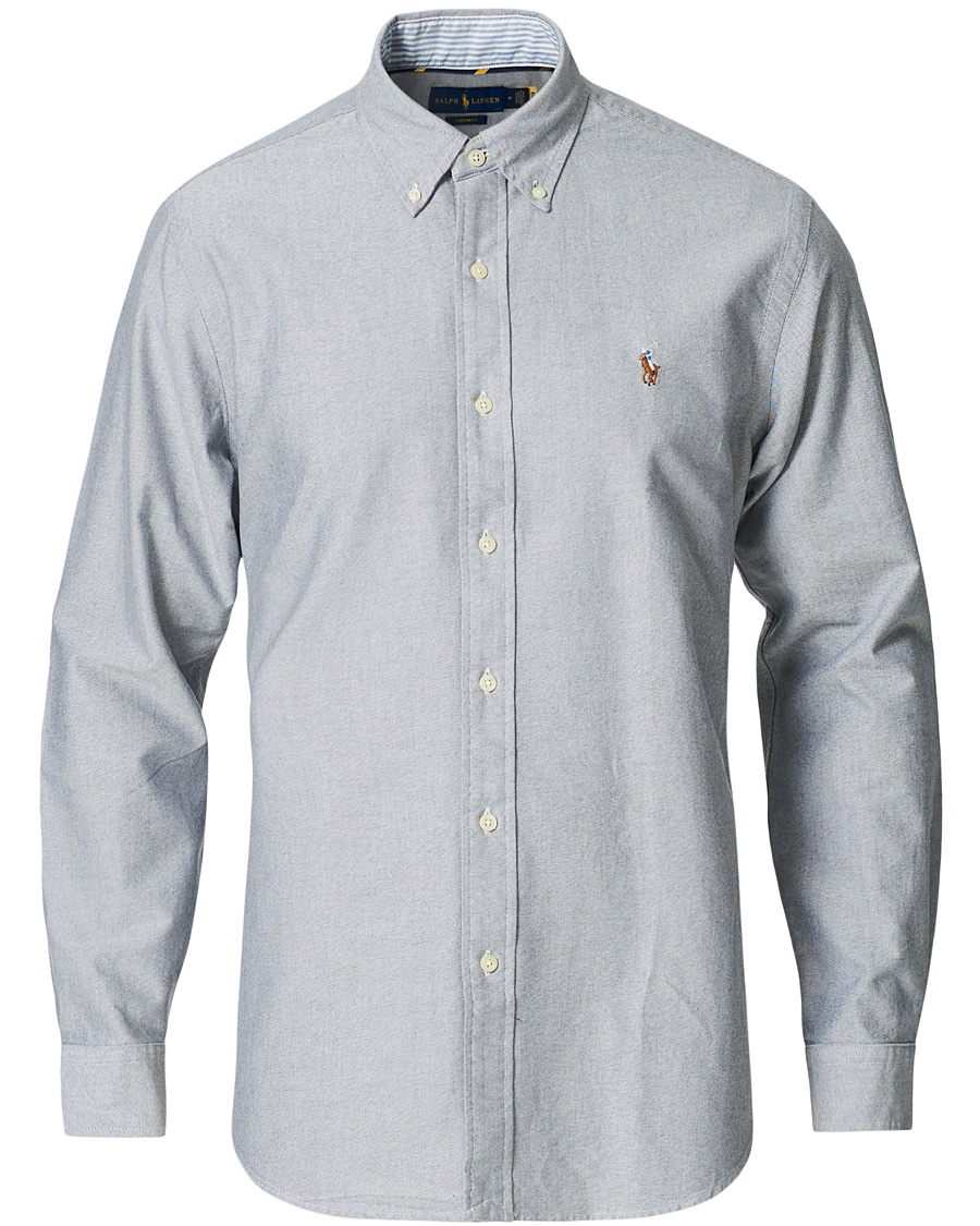 Herren | Hemden | Polo Ralph Lauren | Custom Fit Oxford Button Down Shirt Slate