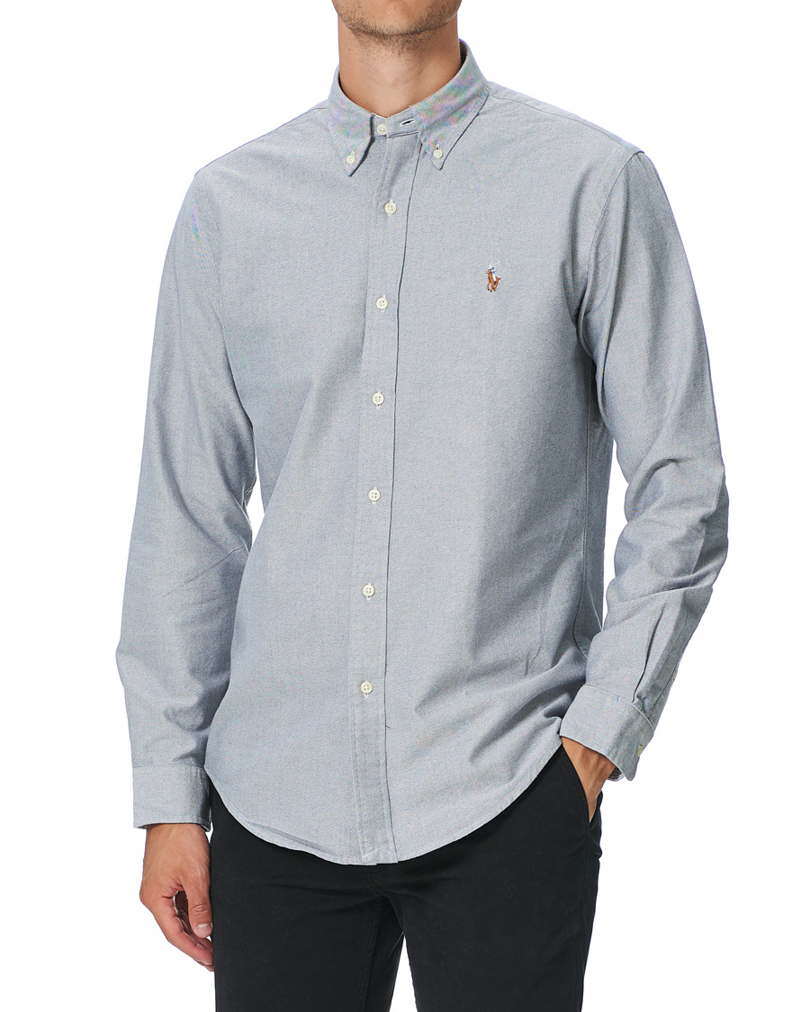Herren | Hemden | Polo Ralph Lauren | Custom Fit Oxford Button Down Shirt Slate
