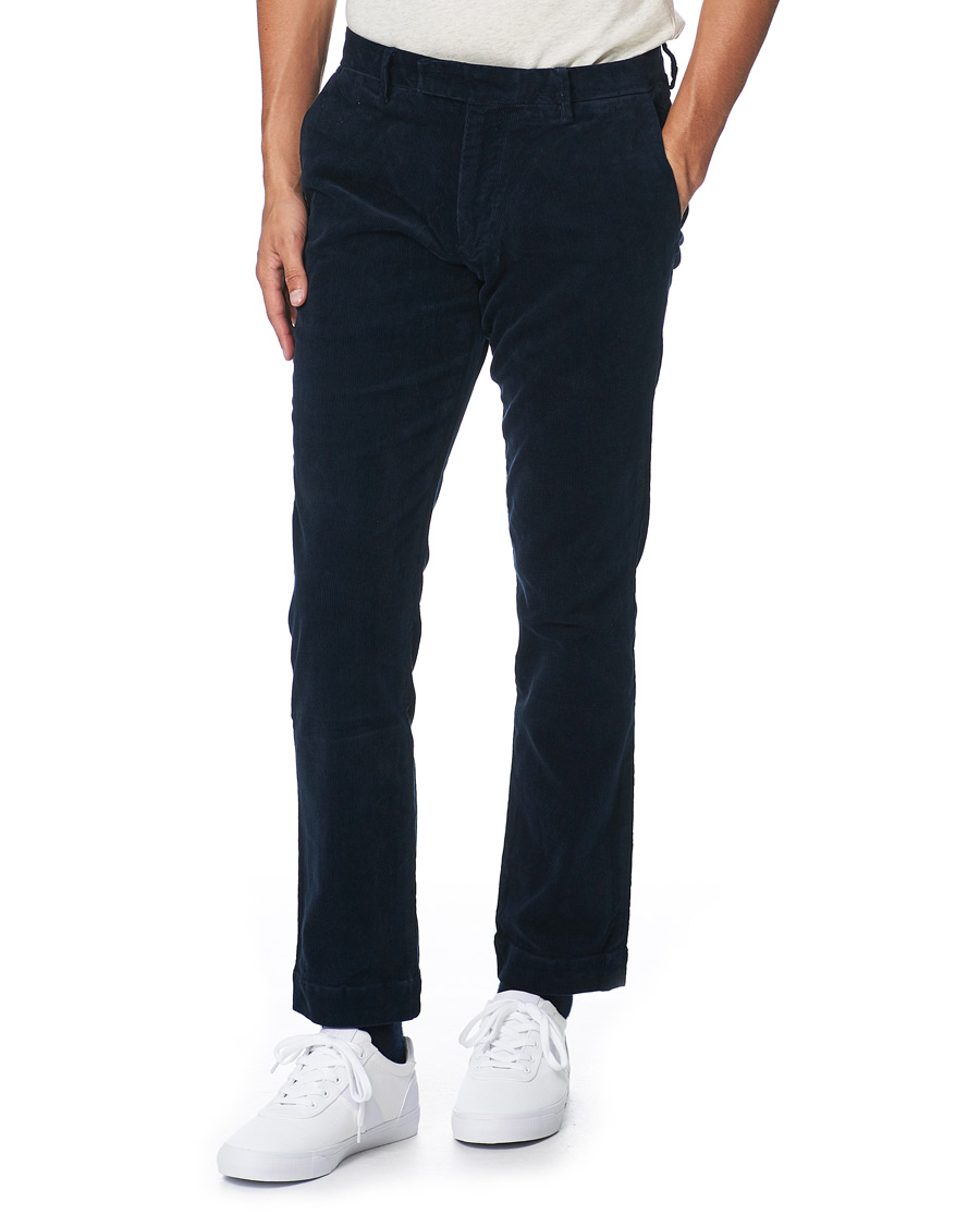 Herren | Hosen | Polo Ralph Lauren | Hudson Slim Fit Corduroy Trousers Hunter Navy