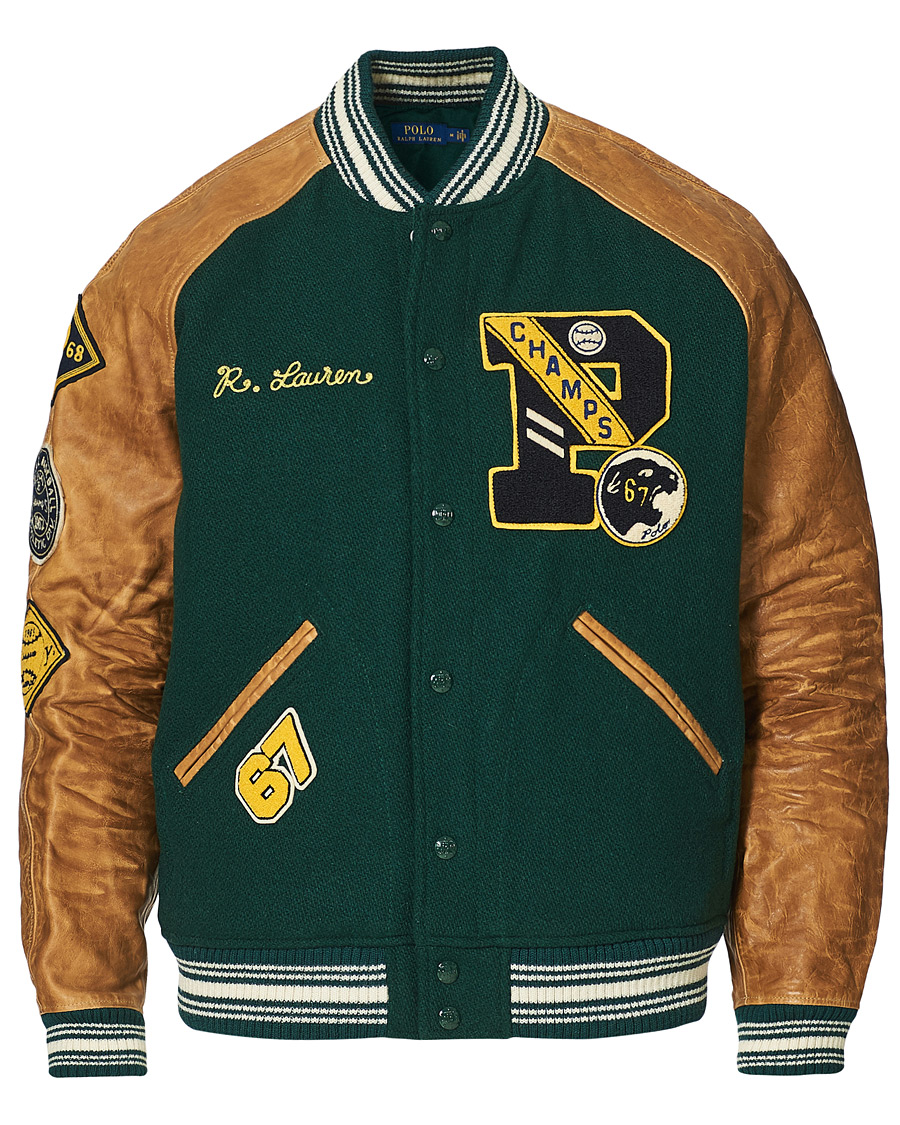 Herren | Jacken | Polo Ralph Lauren | Varsity Lined Bomber Jacket Hunt Club Green