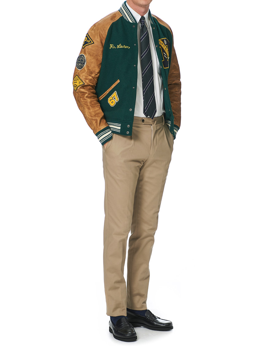 Herren | Jacken | Polo Ralph Lauren | Varsity Lined Bomber Jacket Hunt Club Green