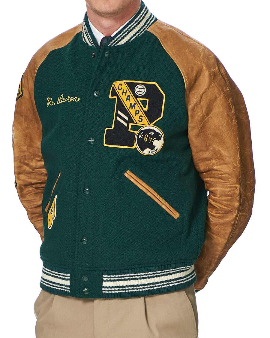 Herren | Jacken | Polo Ralph Lauren | Varsity Lined Bomber Jacket Hunt Club Green