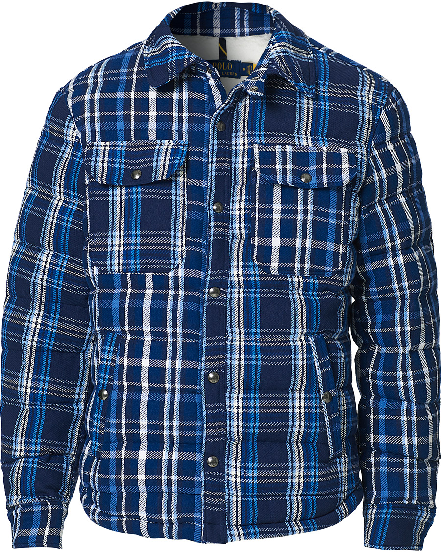 Herren | Jacken | Polo Ralph Lauren | Terra Padded Checked Shirt Jacket Blue