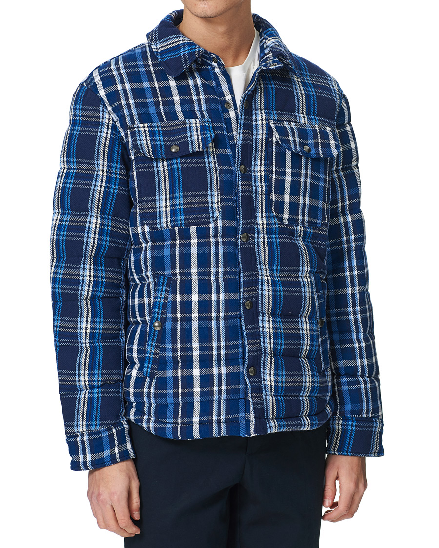 Herren | Jacken | Polo Ralph Lauren | Terra Padded Checked Shirt Jacket Blue