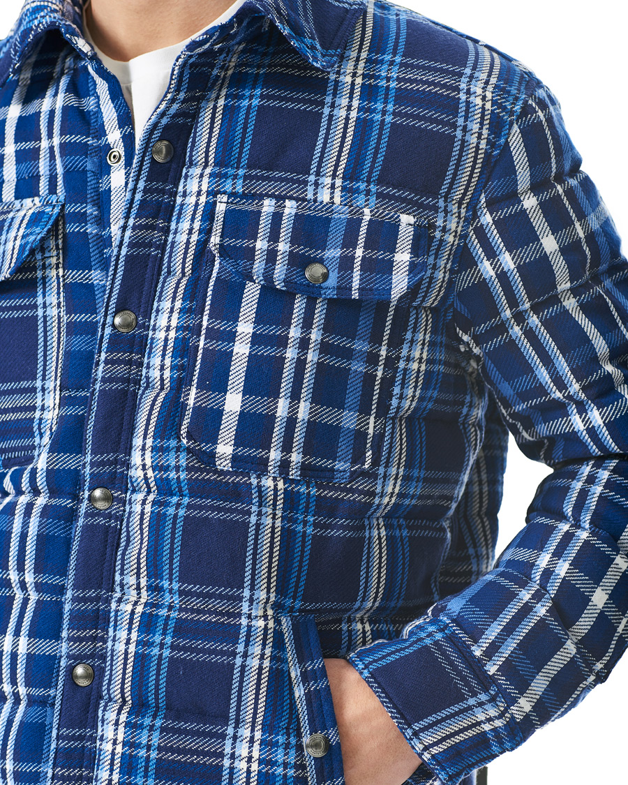 Herren | Jacken | Polo Ralph Lauren | Terra Padded Checked Shirt Jacket Blue