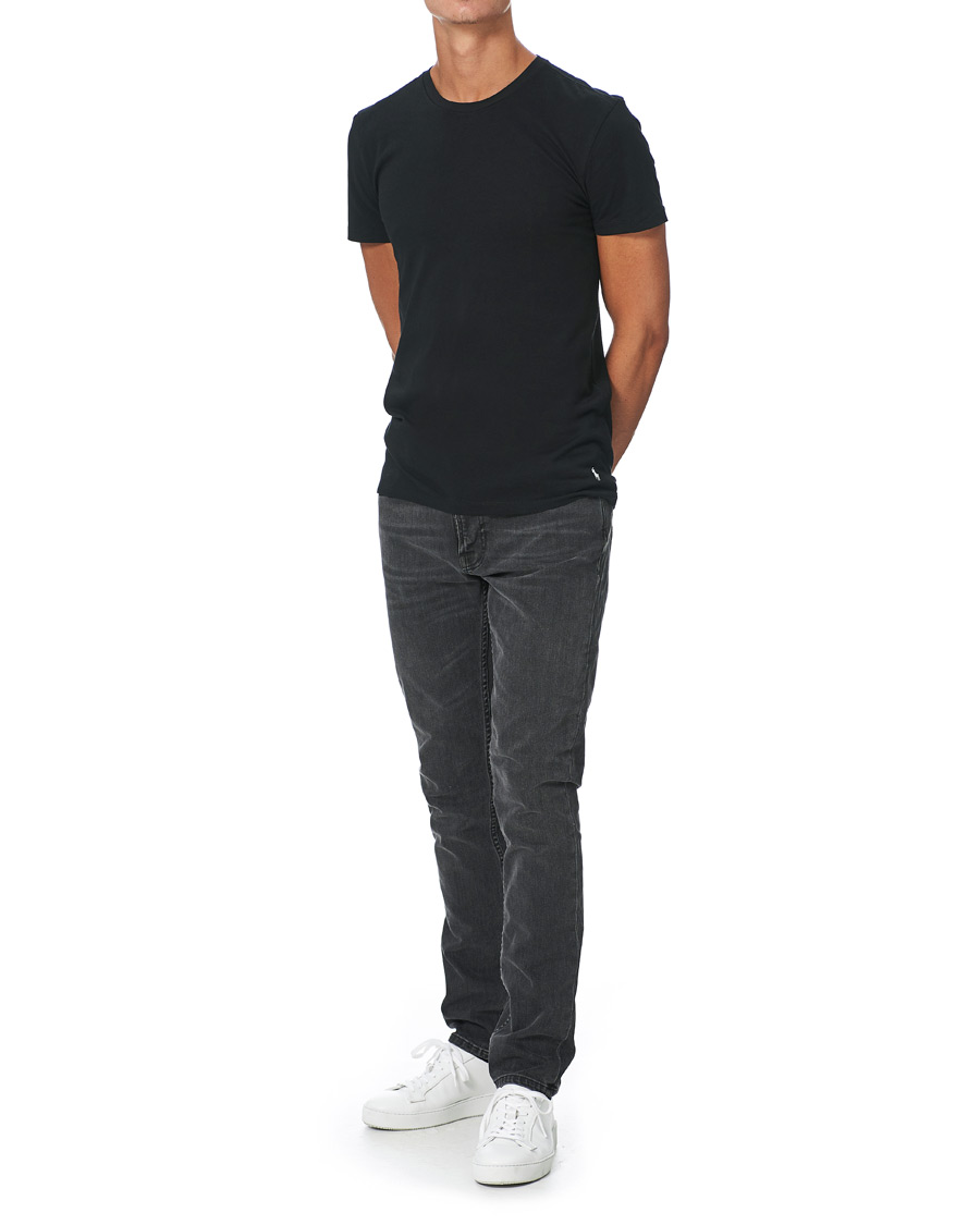 Herren | T-Shirts | Polo Ralph Lauren | 3-Pack Crew Neck Tee Black/Charcoal/Eaton Red